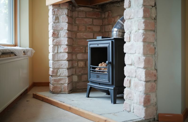 Brick Hearth Installation